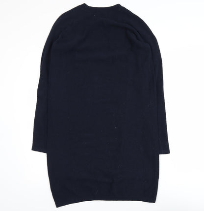 Paraphrase Women’s Black Wool Cotton Knit Jumper Dress Size 10