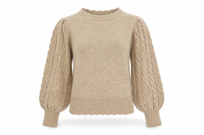 Womens UK Size 10 Friends Like These Beige Pullover Jumper