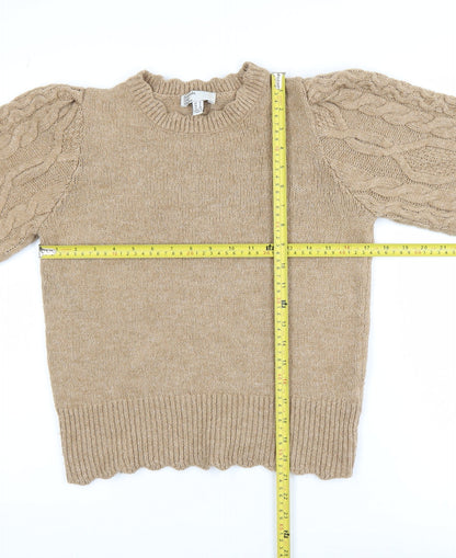 Womens UK Size 10 Friends Like These Beige Pullover Jumper