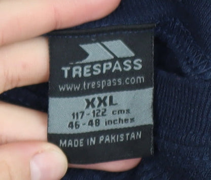 Mens UK Size 2XL Trespass Blue Pullover Jumper