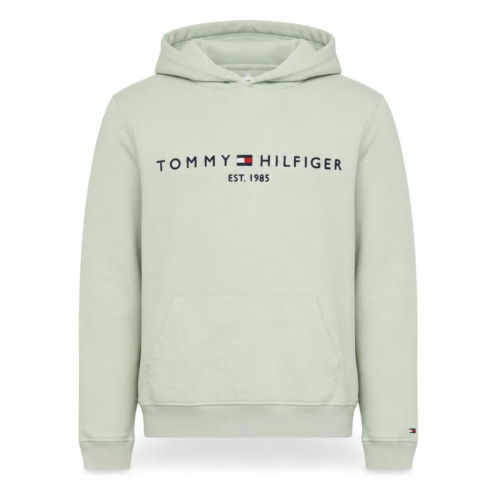 Mens UK Size M Tommy Hilfiger Green Pullover Hoodie
