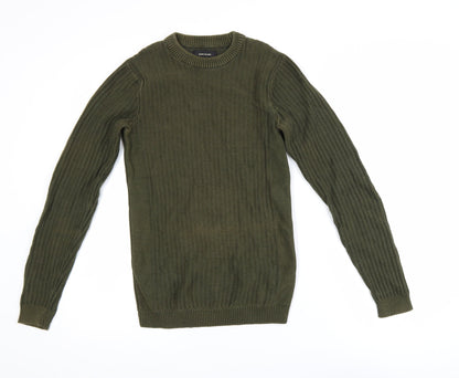 Womens UK Size 2XS River Island Green Pullover Jumper