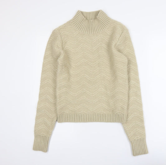 Womens UK Size 10 Lipsy Beige Pullover Jumper