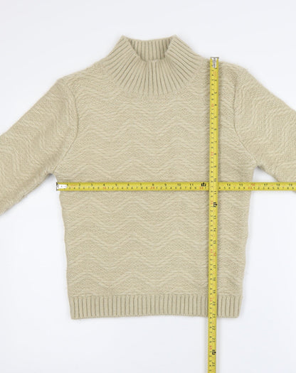 Womens UK Size 10 Lipsy Beige Pullover Jumper