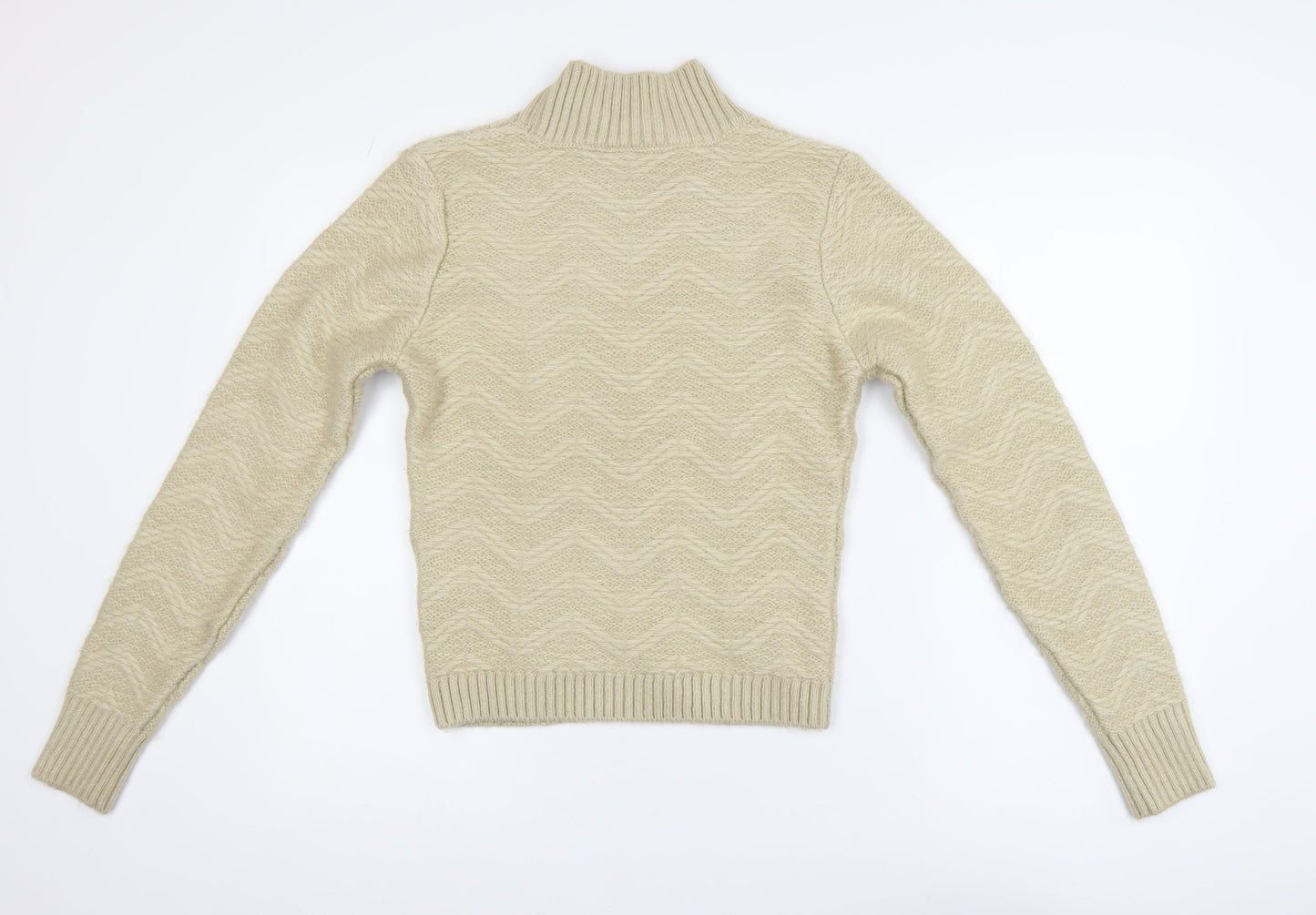 Womens UK Size 10 Lipsy Beige Pullover Jumper