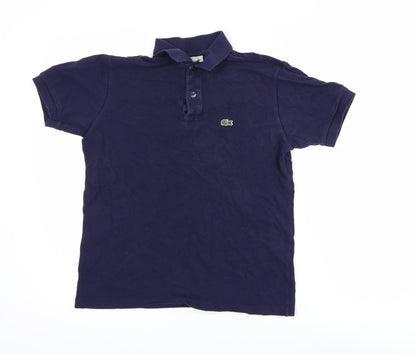 Boys UK Size 16 Years Lacoste Blue Basic Polo