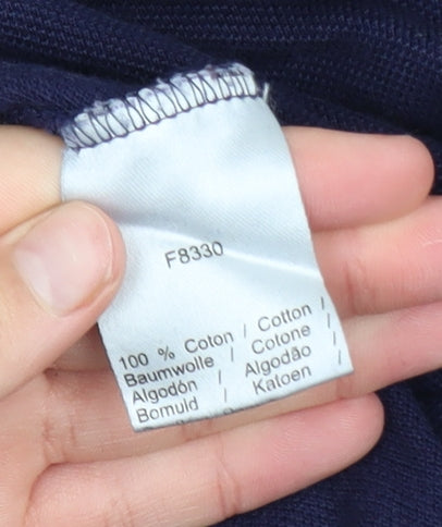 Boys UK Size 16 Years Lacoste Blue Basic Polo