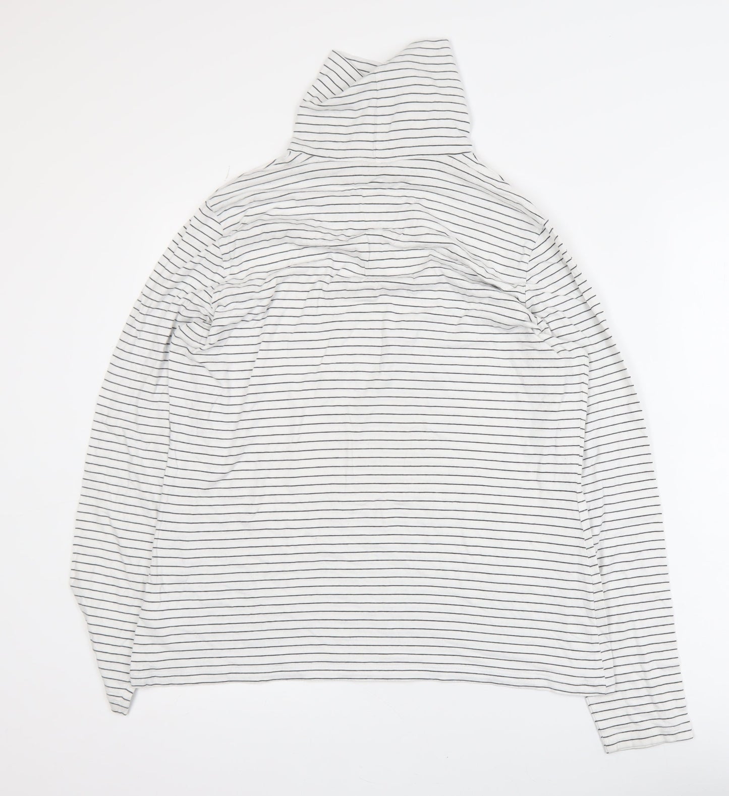 Womens UK Size L Lands' End White Basic T-Shirt