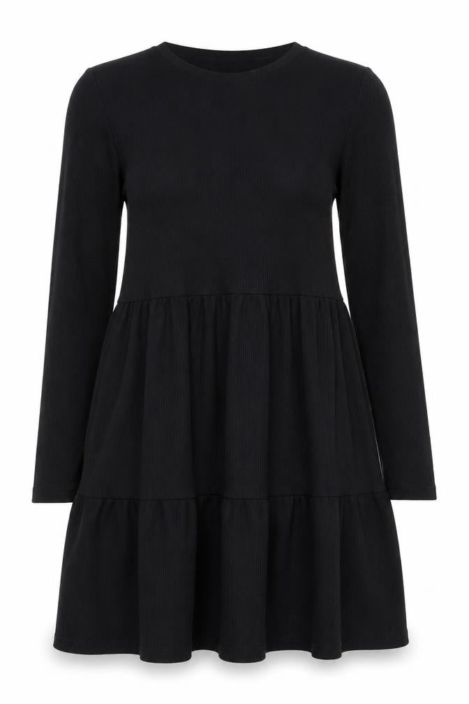 Miss Selfridge Women’s Black Long Sleeve Swing Dress Size 12
