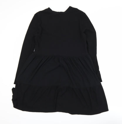 Miss Selfridge Women’s Black Long Sleeve Swing Dress Size 12