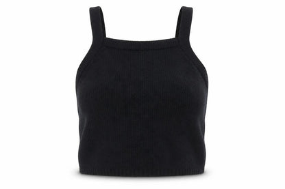 Womens UK Size S PRETTYLITTLETHING Black Camisole Tank