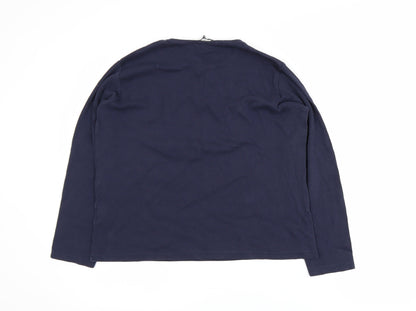 Girls UK Size 15-16 Years Isle Essentials Blue Pullover T-Shirt