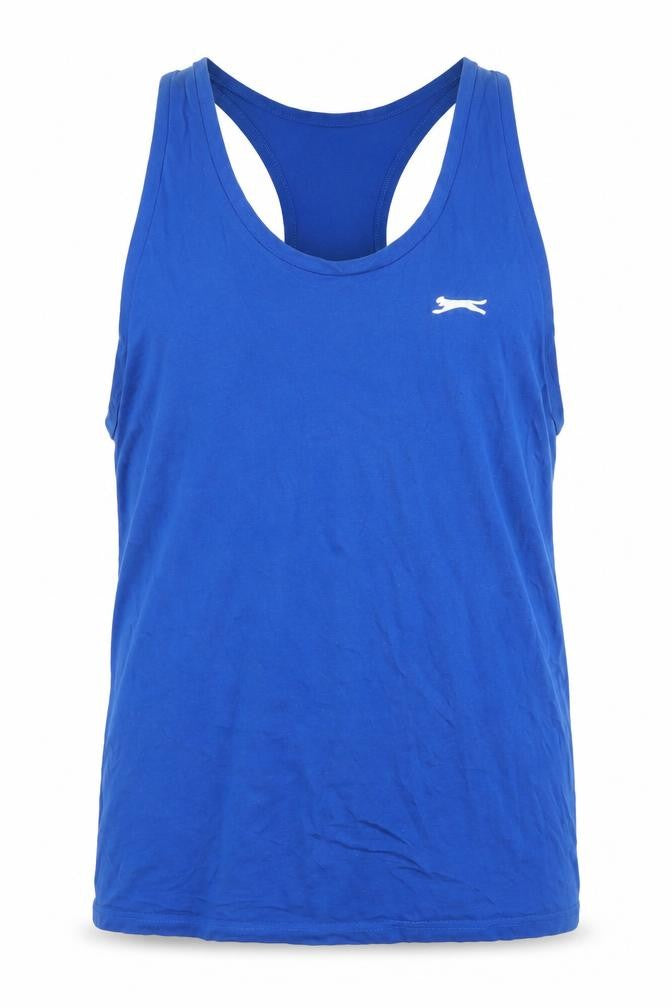 Mens UK Size XL Slazenger Blue Gym & TrainingBodybuildingRunning & Jogging Tank
