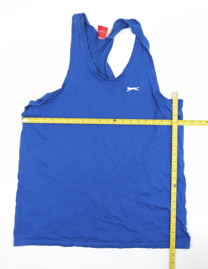 Mens UK Size XL Slazenger Blue Gym & TrainingBodybuildingRunning & Jogging Tank
