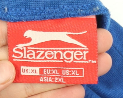 Mens UK Size XL Slazenger Blue Gym & TrainingBodybuildingRunning & Jogging Tank