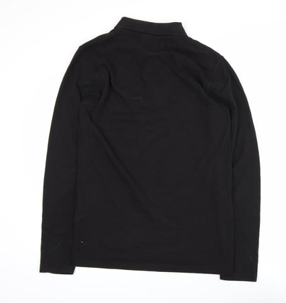 Regatta Professional Men's Black Long Sleeve Collared Polo Shirt M