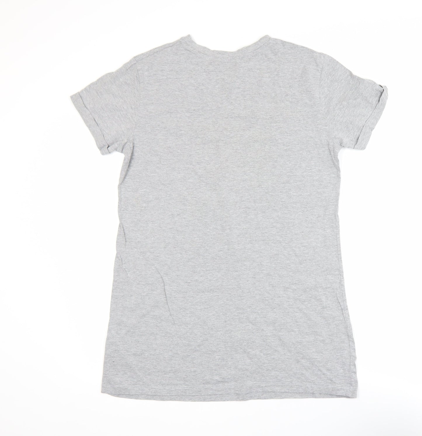 Womens UK Size XS Stranger Things Grey Basic T-Shirt