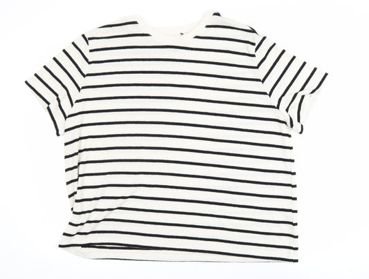 Womens UK Size 18 H&M White Basic T-Shirt