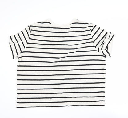 Womens UK Size 18 H&M White Basic T-Shirt