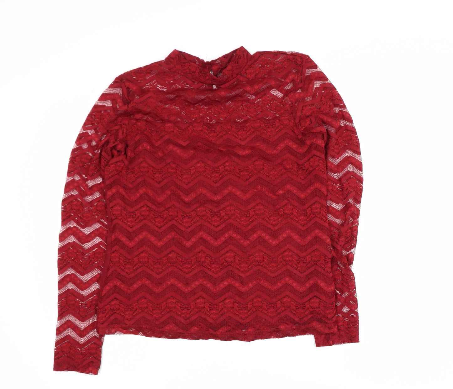 Womens UK Size 16 Dorothy Perkins Red Jersey Blouse