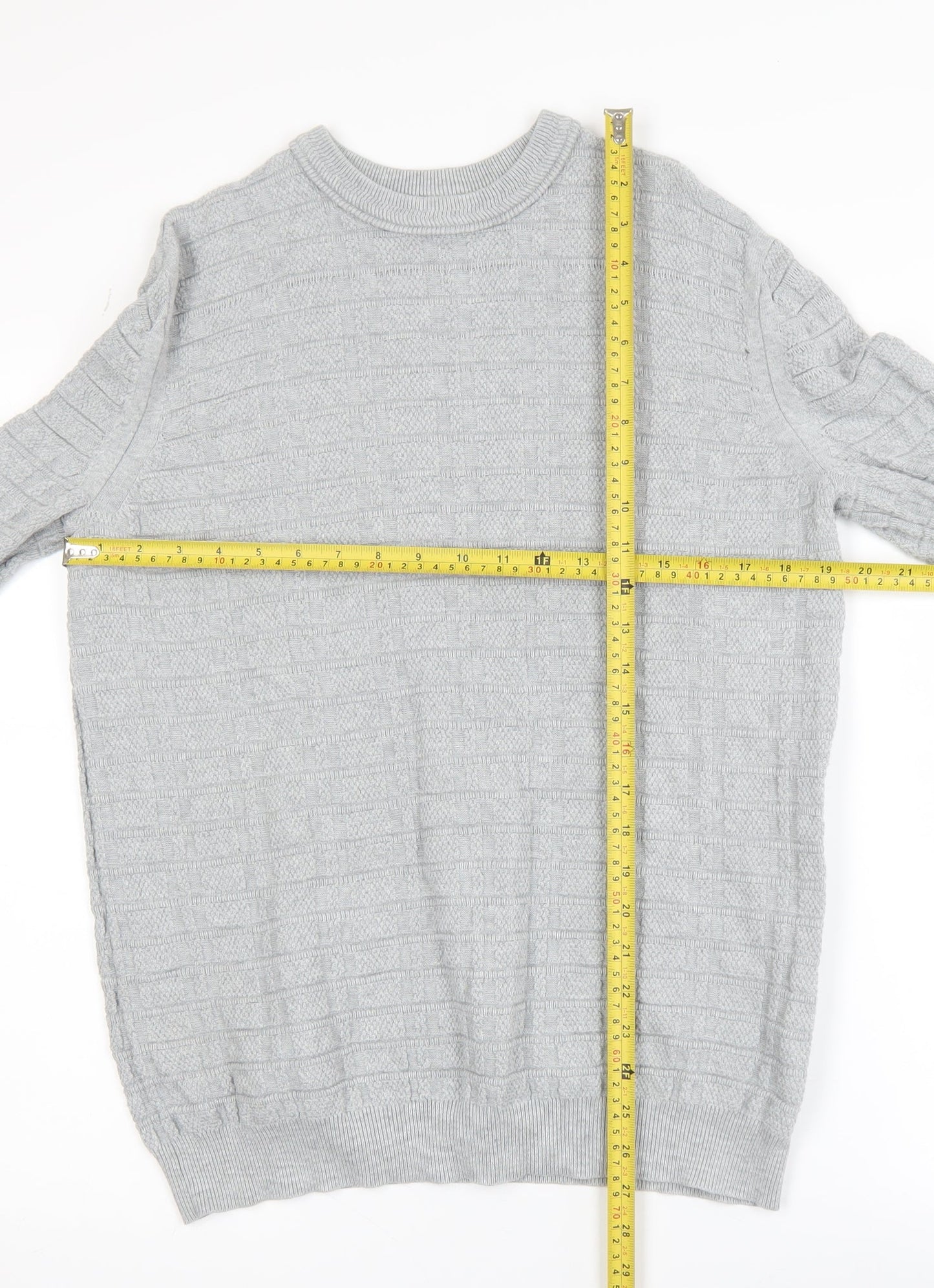 Mens UK Size M Nigel Hall Grey Pullover Jumper