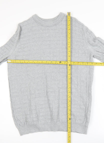 Mens UK Size M Nigel Hall Grey Pullover Jumper