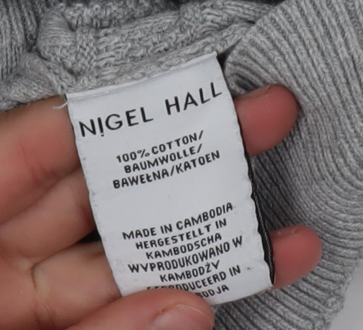 Mens UK Size M Nigel Hall Grey Pullover Jumper