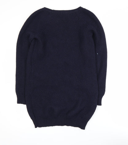 Womens UK Size XS Uniqlo Blue Pullover Jumper