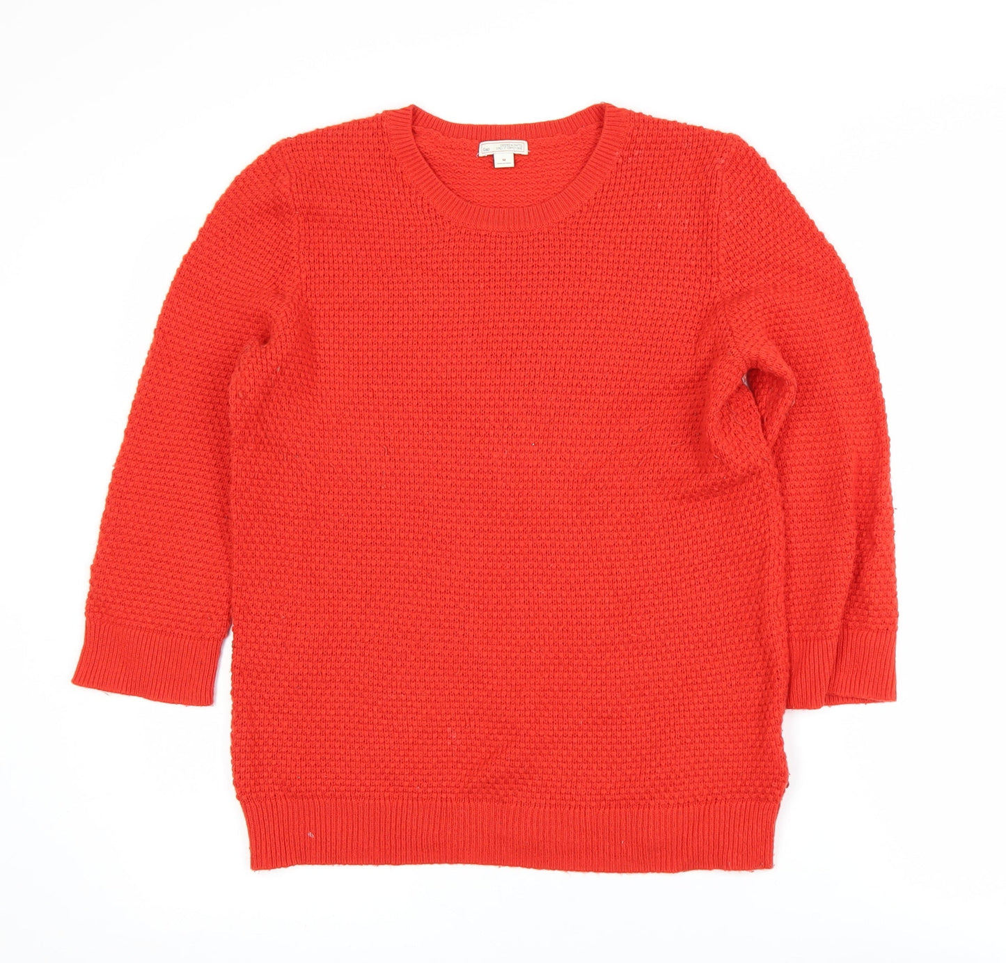 Womens UK Size M Gap Red Pullover Jumper