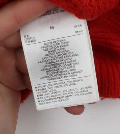 Womens UK Size M Gap Red Pullover Jumper