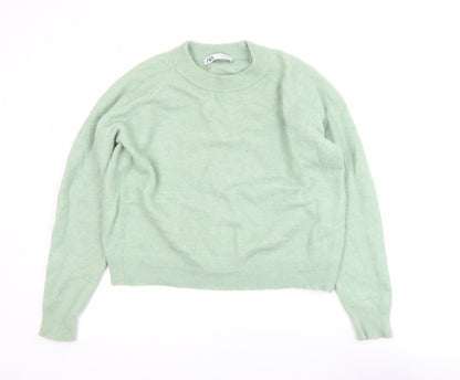 Womens UK Size 12 Zara Green Pullover Jumper