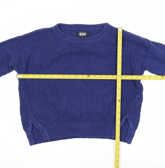 Womens UK Size S izzue Blue Pullover Jumper