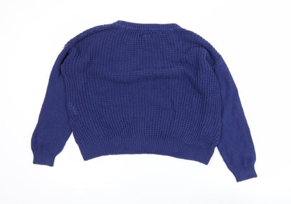 Womens UK Size S izzue Blue Pullover Jumper