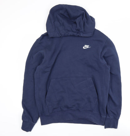 Mens UK Size S Nike Blue Pullover Hoodie