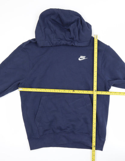 Mens UK Size S Nike Blue Pullover Hoodie
