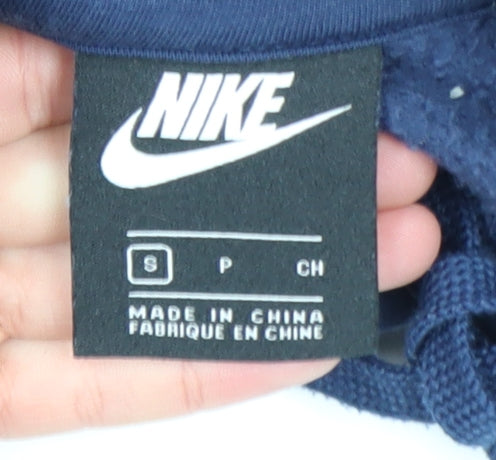Mens UK Size S Nike Blue Pullover Hoodie