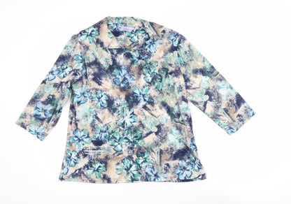 Womens UK Size 14 Honor Millburn Multicoloured Tunic Blouse