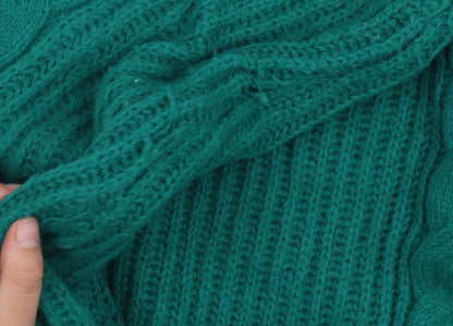 Womens UK Size M Feelhoo Green Full Zip Jumper