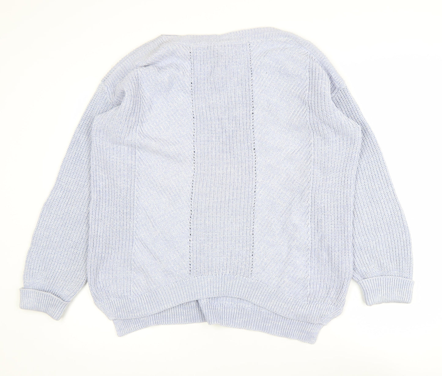 Womens UK Size L Marks and Spencer Blue Pullover Jumper