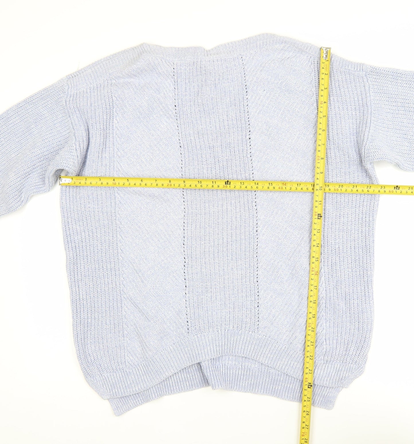 Womens UK Size L Marks and Spencer Blue Pullover Jumper