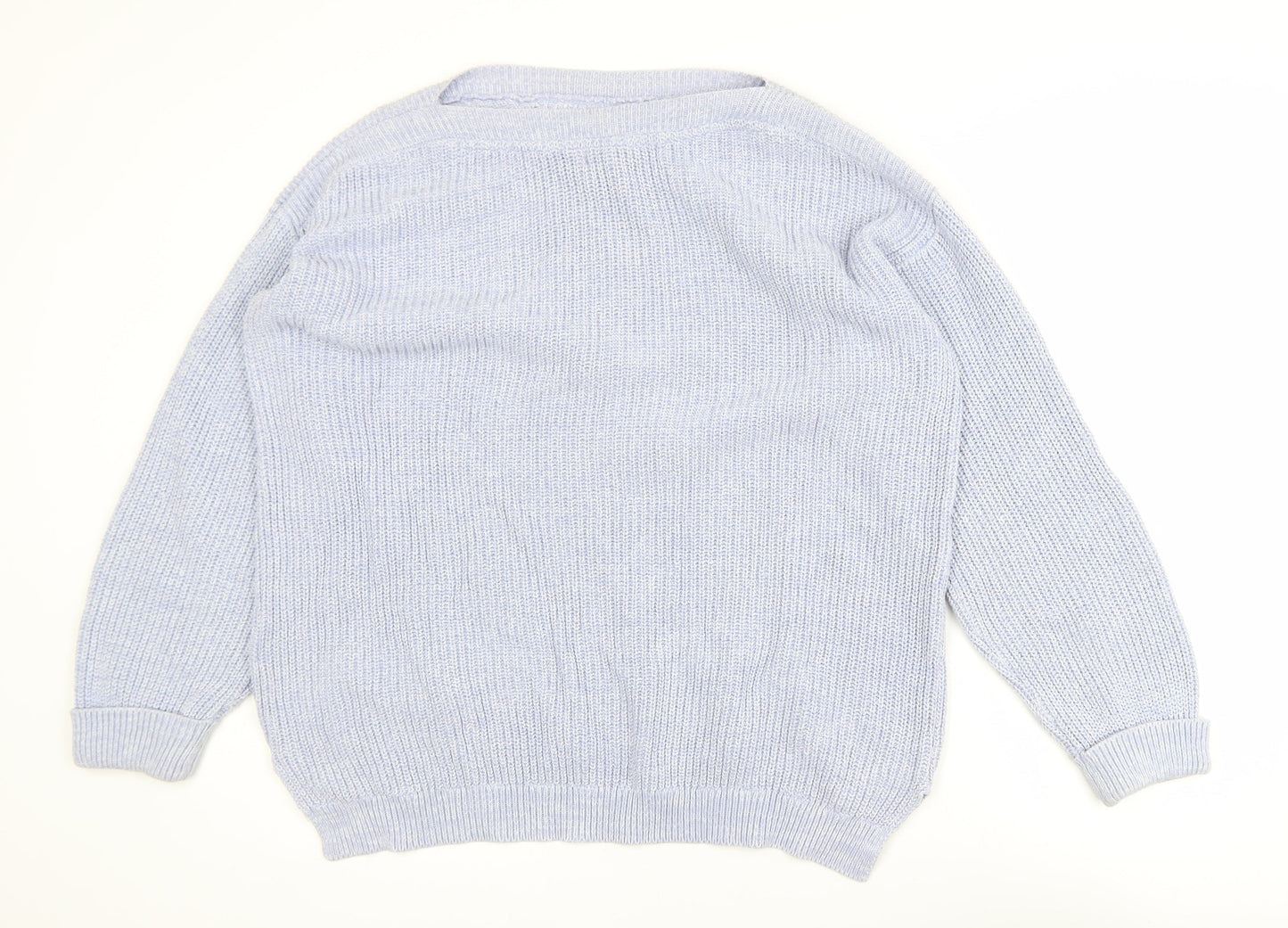 Womens UK Size L Marks and Spencer Blue Pullover Jumper