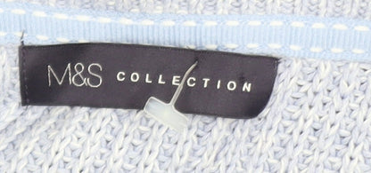 Womens UK Size L Marks and Spencer Blue Pullover Jumper