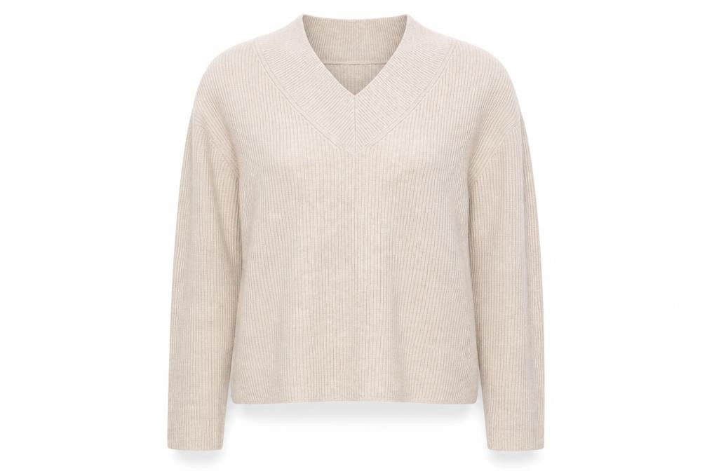 Womens UK Size M Marks and Spencer Beige Pullover Jumper