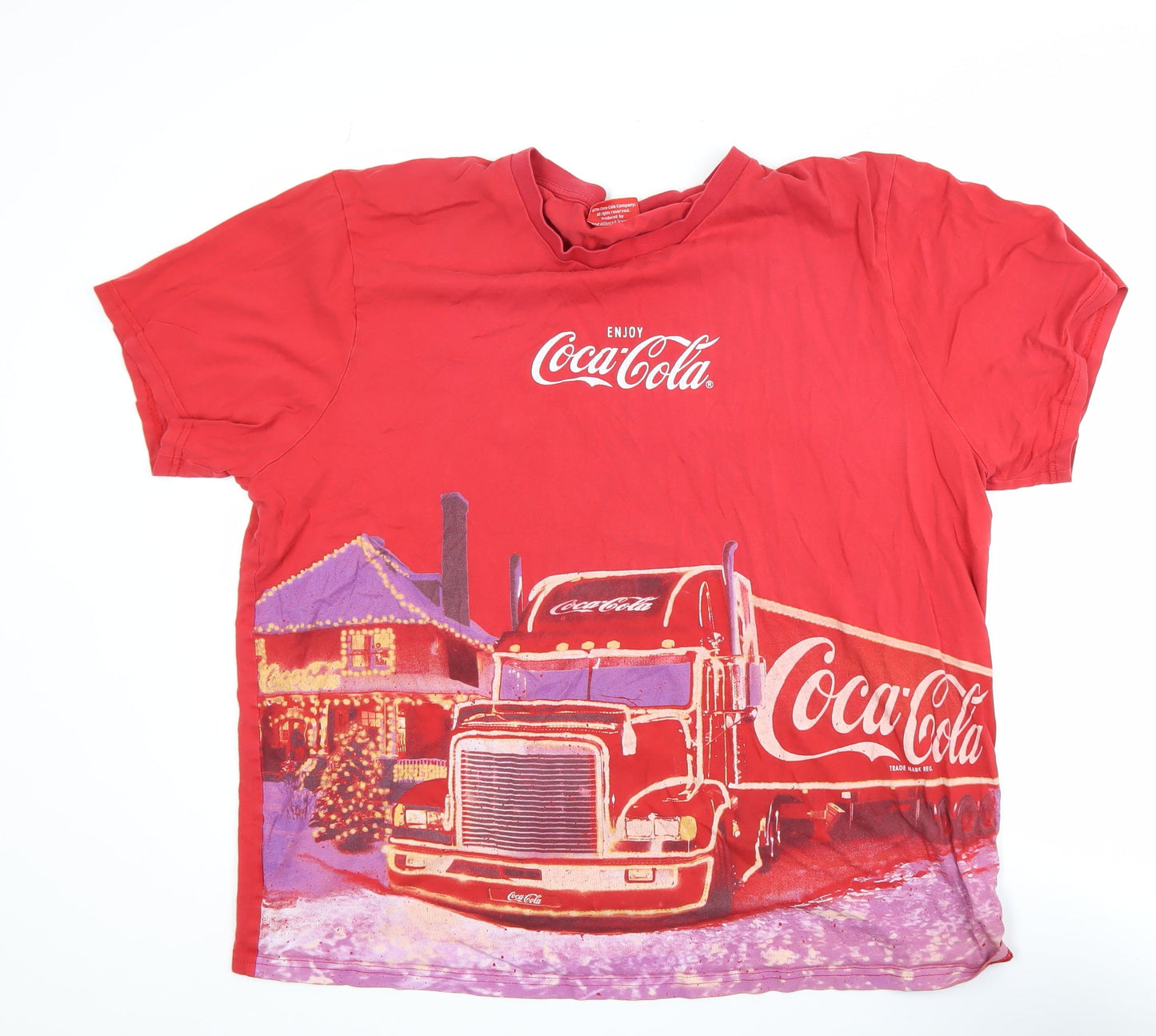 Mens UK Size XL Coca-Cola Red  T-Shirt