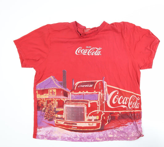 Mens UK Size XL Coca-Cola Red  T-Shirt