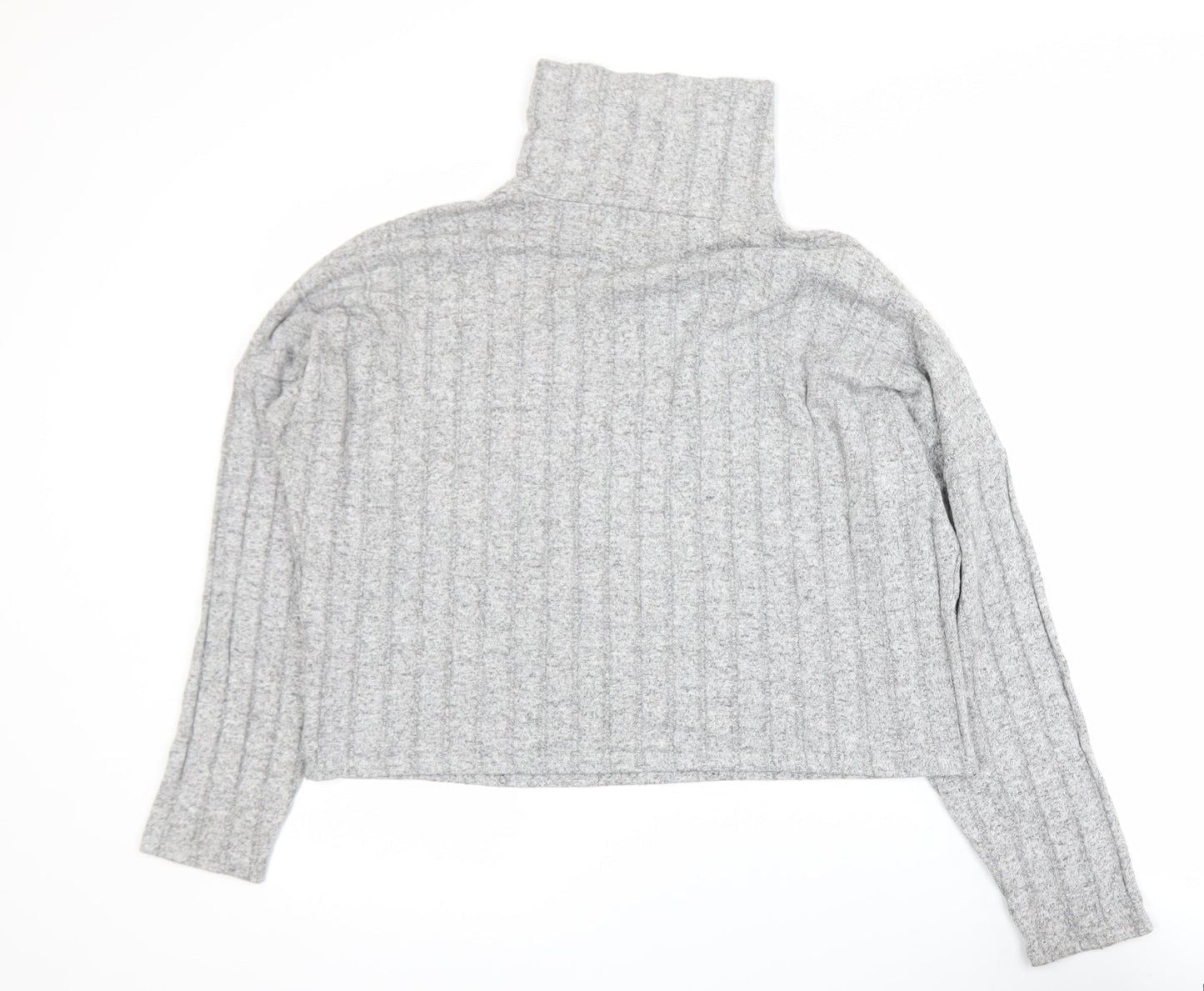 Womens UK Size L New Look Grey Basic Blouse