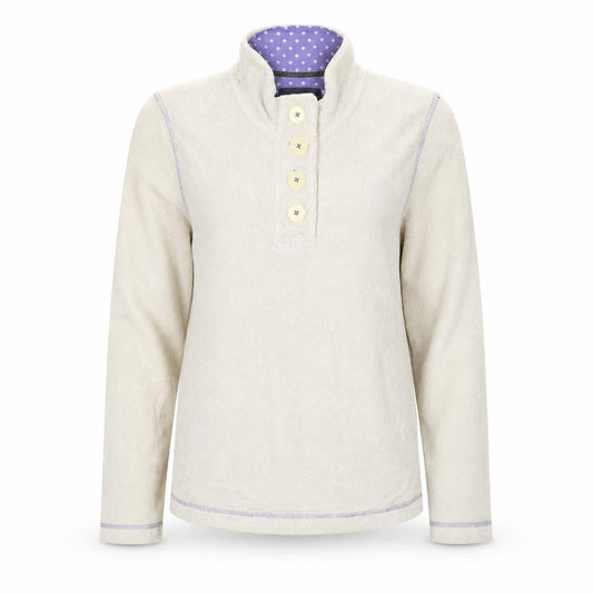 Womens UK Size 8 Boden Beige Henley Jumper