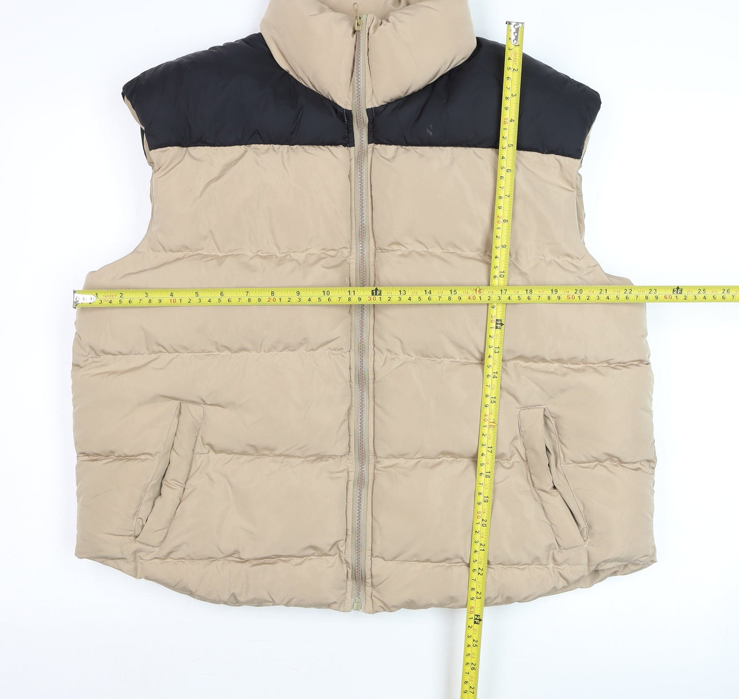 Womens UK Size 14 Boohoo Beige Puffer Jacket