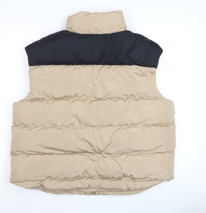 Womens UK Size 14 Boohoo Beige Puffer Jacket