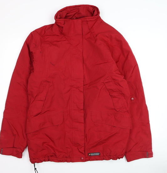 Mens UK Size XL Misty Mountain Red Parka Coat